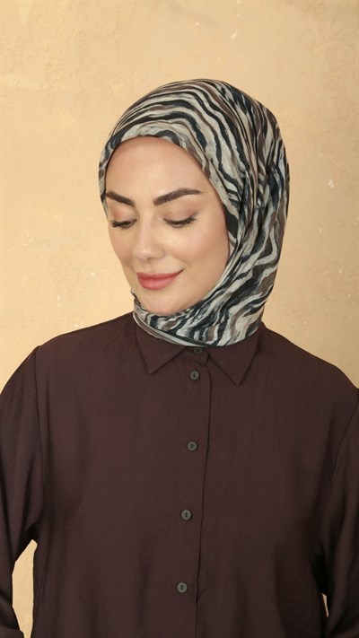 Locella Pamuk Vual Eşarp Siyah