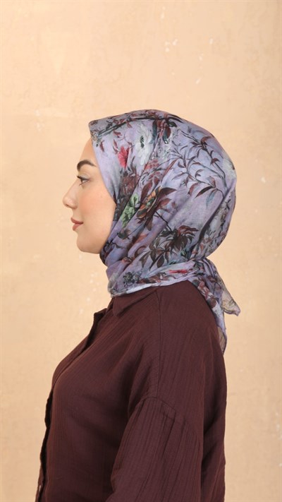 Locella Pamuk Vual Eşarp Lavanta