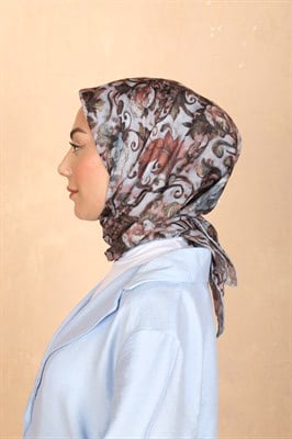 Locella Pamuk Vual Eşarp Açık Mavi