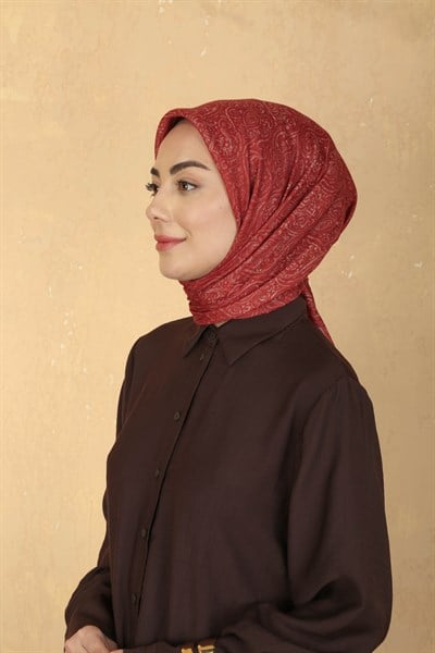 Locella Pamuk Vual Eşarp Bordo