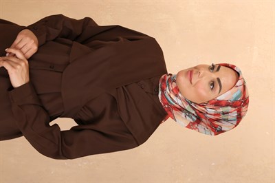 Locella Pamuk Vual Eşarp Kırmızı