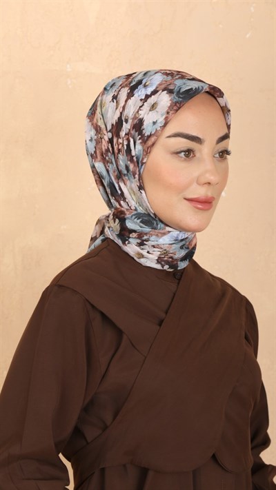 Locella Pamuk Vual Eşarp Kahve