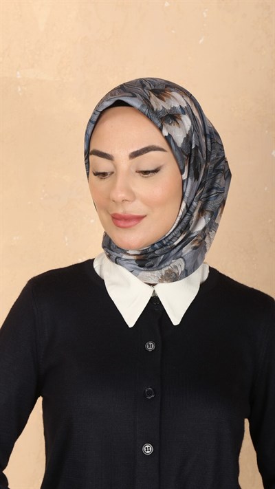 Locella Pamuk Vual Eşarp Gri