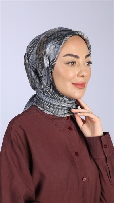 Locella Pamuk Vual Eşarp Siyah