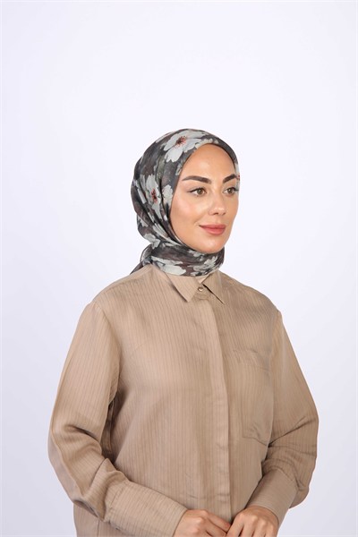 Locella Pamuk Vual Eşarp-Kahve