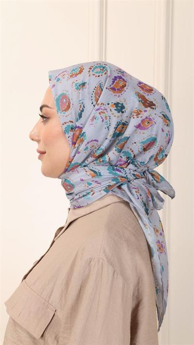 Locella Pamuk Vual Eşarp Gri-6