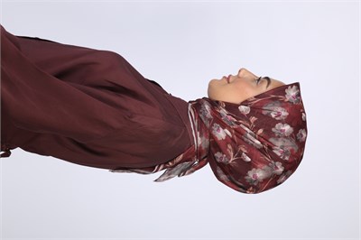 Locella Pamuk Vual Eşarp-Bordo