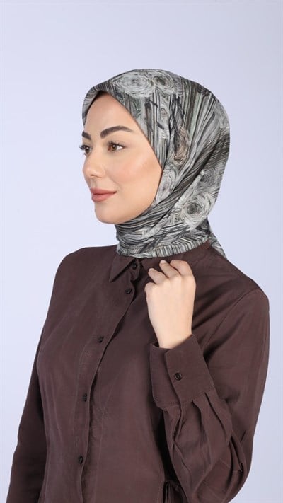 Locella Pamuk Vual Eşarp Yeşil