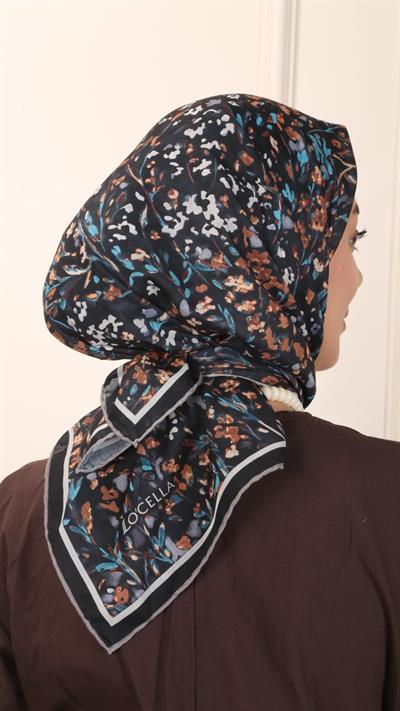 Locella Pamuk Vual Eşarp Siyah-3