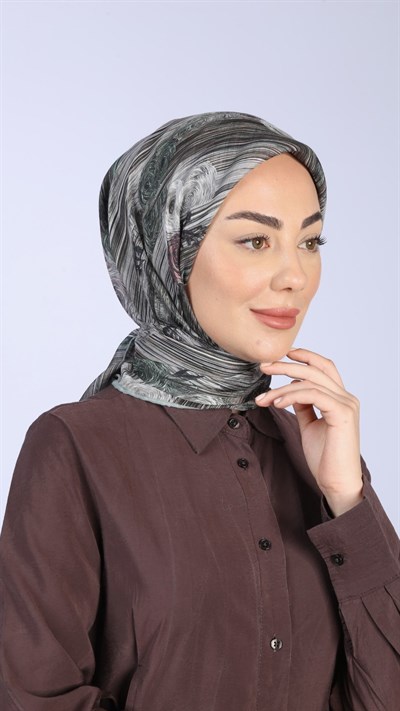 Locella Pamuk Vual Eşarp Yeşil