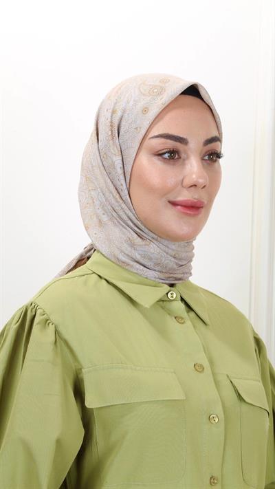 Locella Pamuk Vual Eşarp Hardal Sarısı-22
