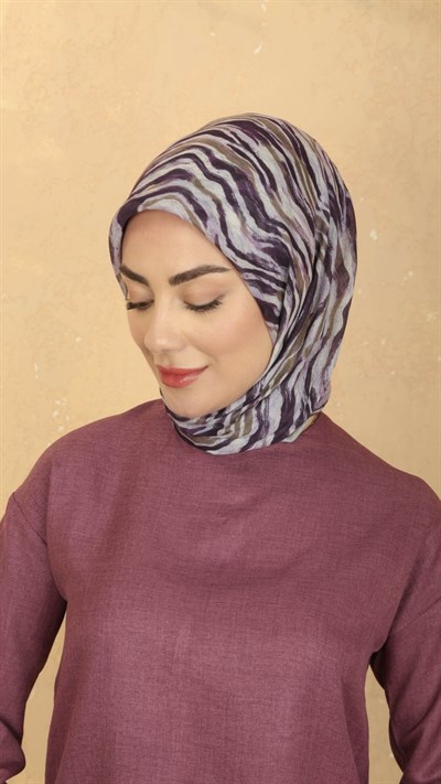 Locella Pamuk Vual Eşarp Mor