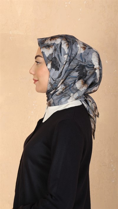 Locella Pamuk Vual Eşarp Gri