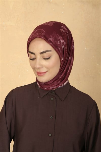 Locella Pamuk Vual Eşarp Bordo