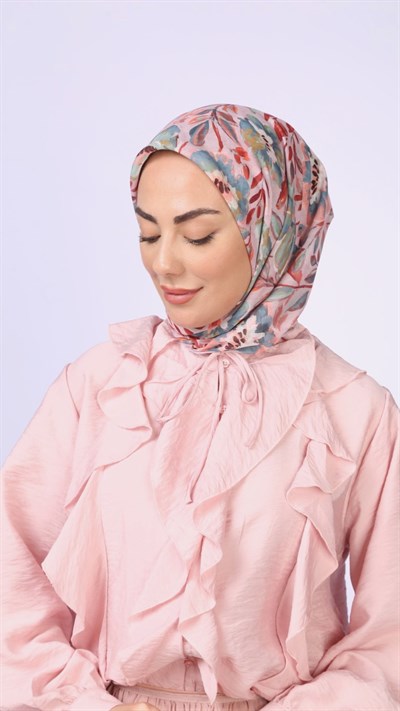Locella Pamuk Vual Eşarp Soft Pembe