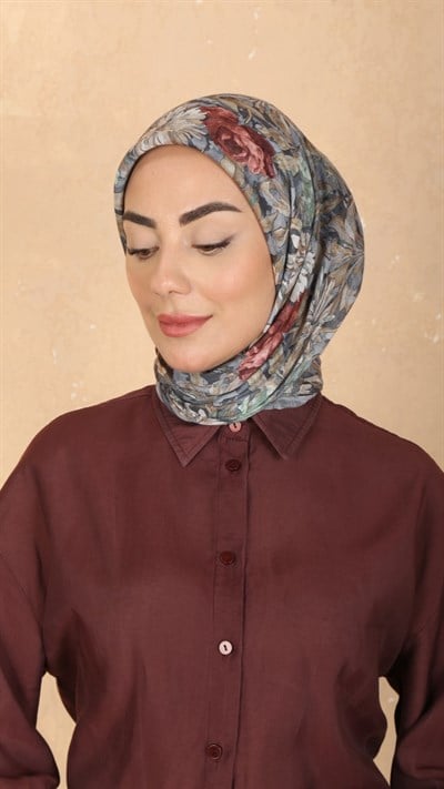 Locella Pamuk Vual Eşarp Gri