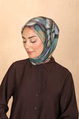 Locella Pamuk Vual Eşarp Çam Yeşili