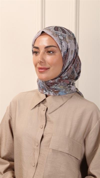 Locella Pamuk Vual Eşarp Vizon-6