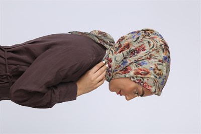 Locella Pamuk Vual Eşarp-Yeşil