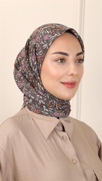 Locella Pamuk Vual Eşarp Haki Yeşili-2