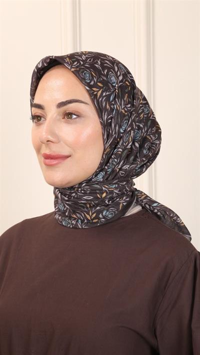 Locella Pamuk Vual Eşarp Acı Kahve-7