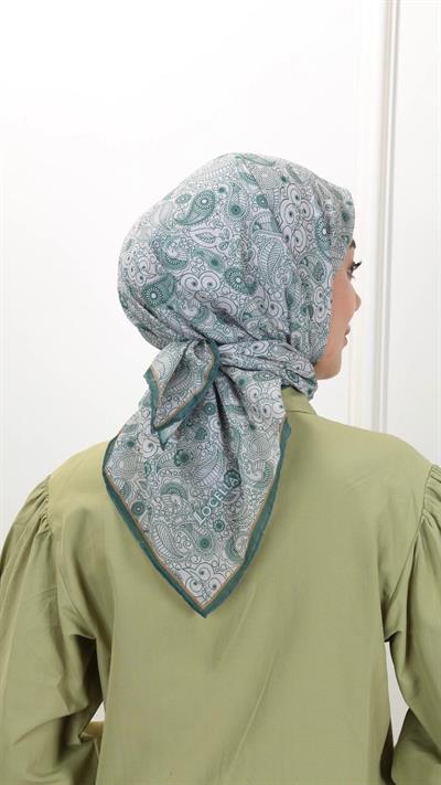 Locella Pamuk Vual Eşarp Canlı Yeşil-21