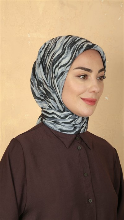 Locella Pamuk Vual Eşarp Gri