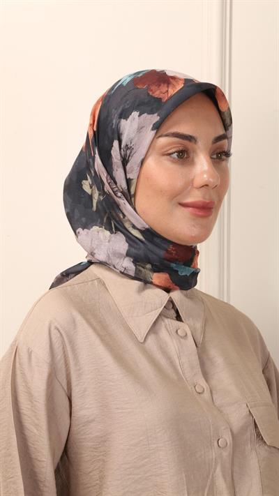 Locella Pamuk Vual Eşarp Siyah-6