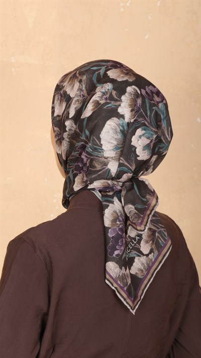 Locella Pamuk Vual Eşarp Acı Kahve