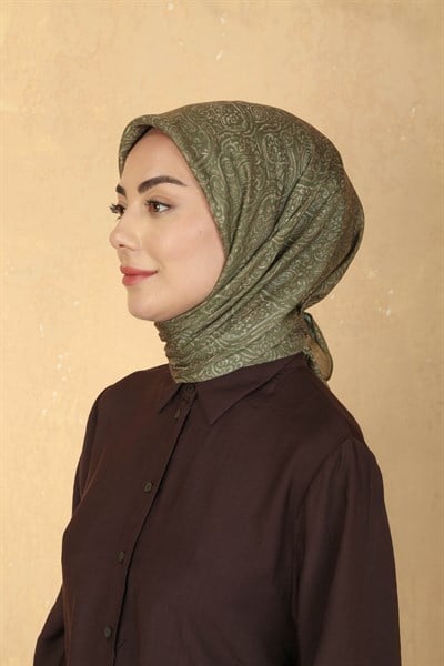 Locella Pamuk Vual Eşarp Yeşil