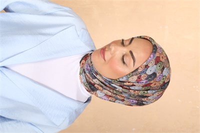 Locella Pamuk Vual Eşarp-Siyah