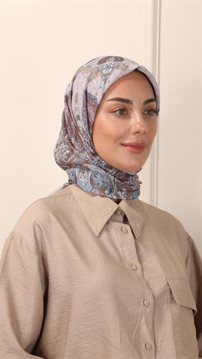 Locella Pamuk Vual Eşarp Vizon-6