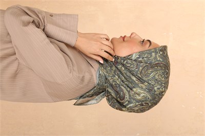 Locella Pamuk Vual Eşarp-Yeşil