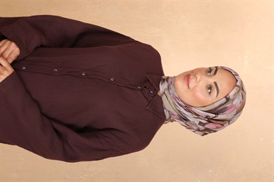 Locella Pamuk Vual Eşarp Toz Pembe