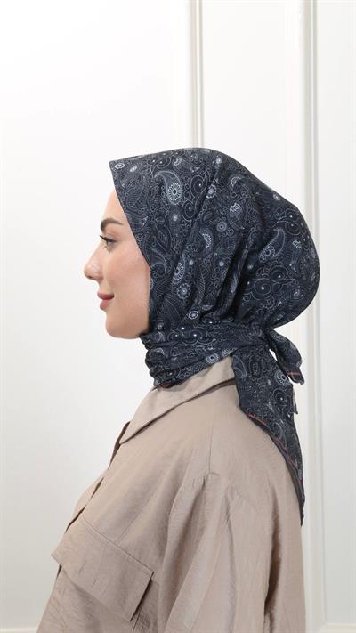 Locella Pamuk Vual Eşarp Siyah-19