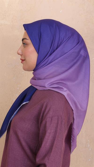 Locella Pamuk Vual Eşarp Lila Mor-2