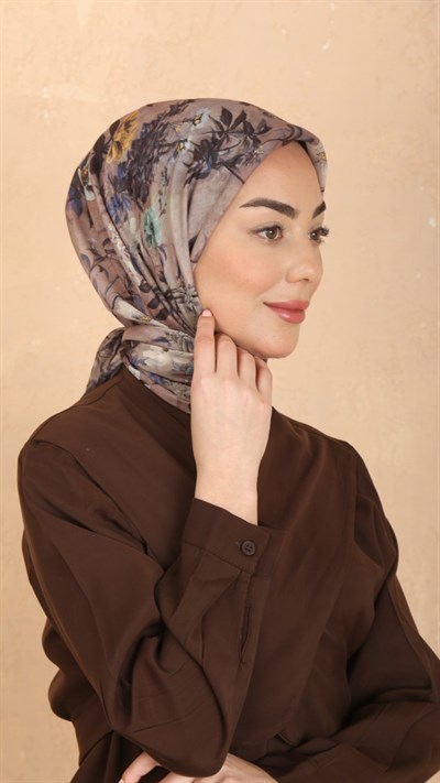 Locella Pamuk Vual Eşarp Vizon