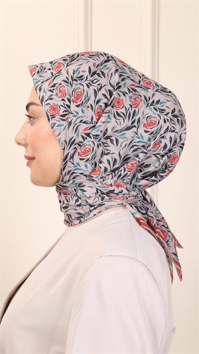 Locella Pamuk Vual Eşarp Kırmızı-6