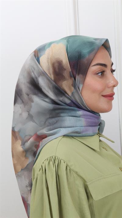 Locella Pamuk Vual Eşarp Mint Yeşil-9