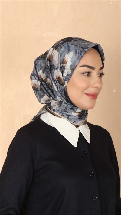 Locella Pamuk Vual Eşarp Gri