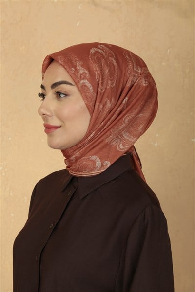 Locella Pamuk Vual Eşarp Turuncu