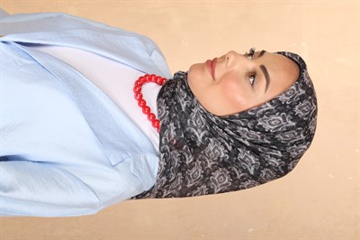 Locella Pamuk Vual Eşarp Siyah