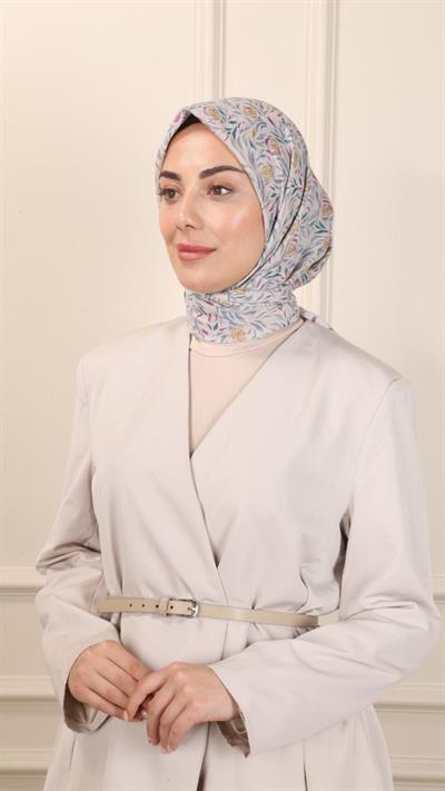 Locella Pamuk Vual Eşarp Tereyağ Sarısı-5