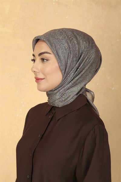 Locella Pamuk Vual Eşarp Koyu Vizon