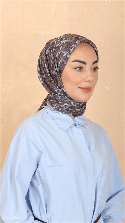 Locella Pamuk Vual Eşarp Mor