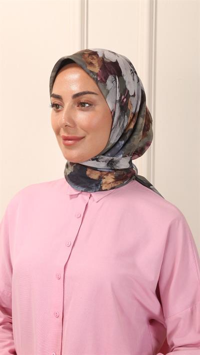 Locella Pamuk Vual Eşarp Yeşil-4