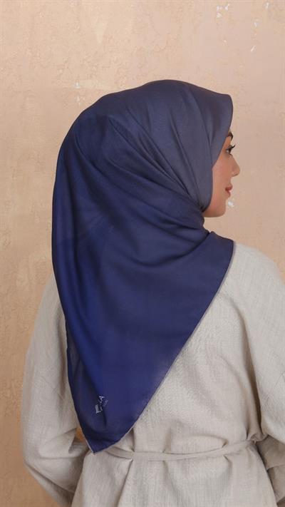 Locella Pamuk Vual Eşarp Lacivert Vizon-23
