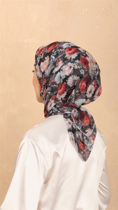 Locella Pamuk Vual Eşarp Siyah
