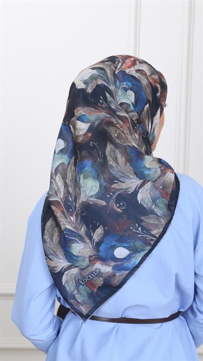 Locella Pamuk Vual Eşarp Siyah-1