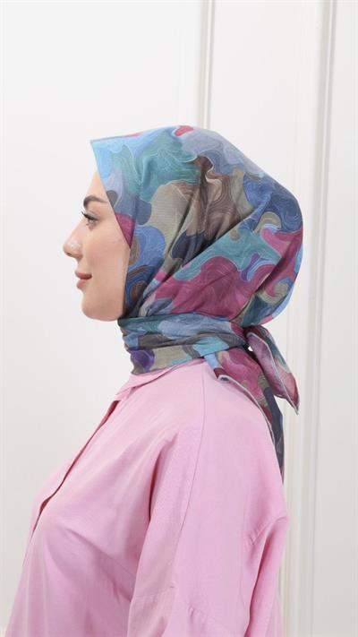 Locella Pamuk Vual Eşarp Vişne-6